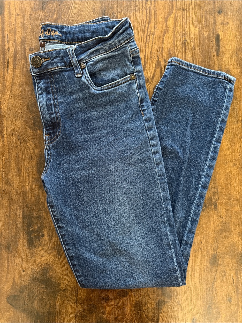 KUT from the Cloth Katy High Rise Straight Ankle Jeans